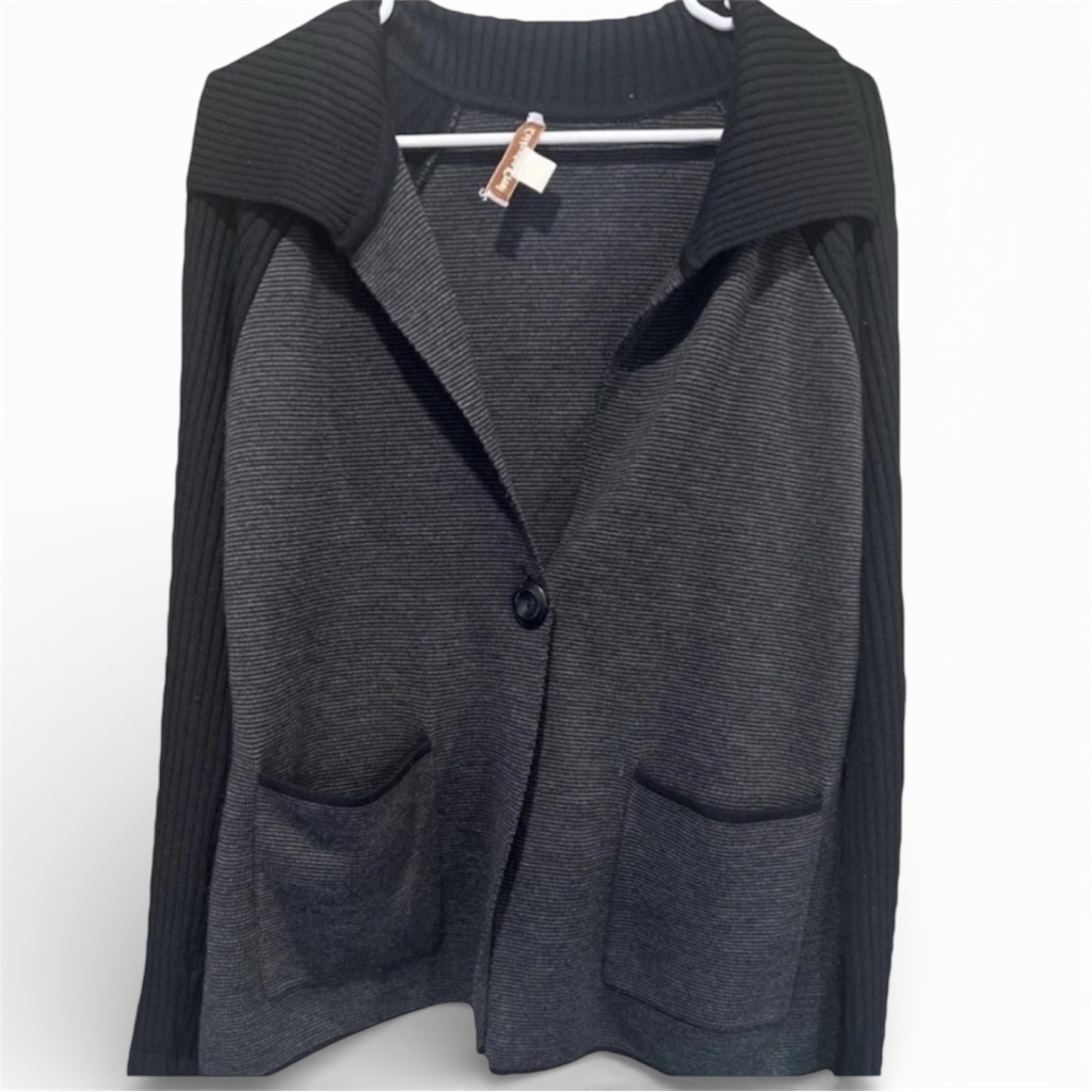 Coldwater Creek Shawl Collar Wool Blend Cardigan Women’s Large Open Front Cozy